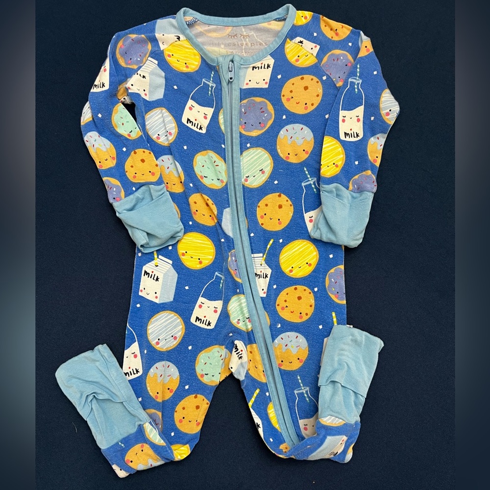 Little Sleepies Milk & Cookies Zippy